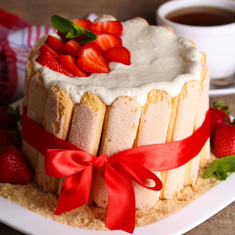 Ma Charlotte aux fraises & sorbet de A à Z