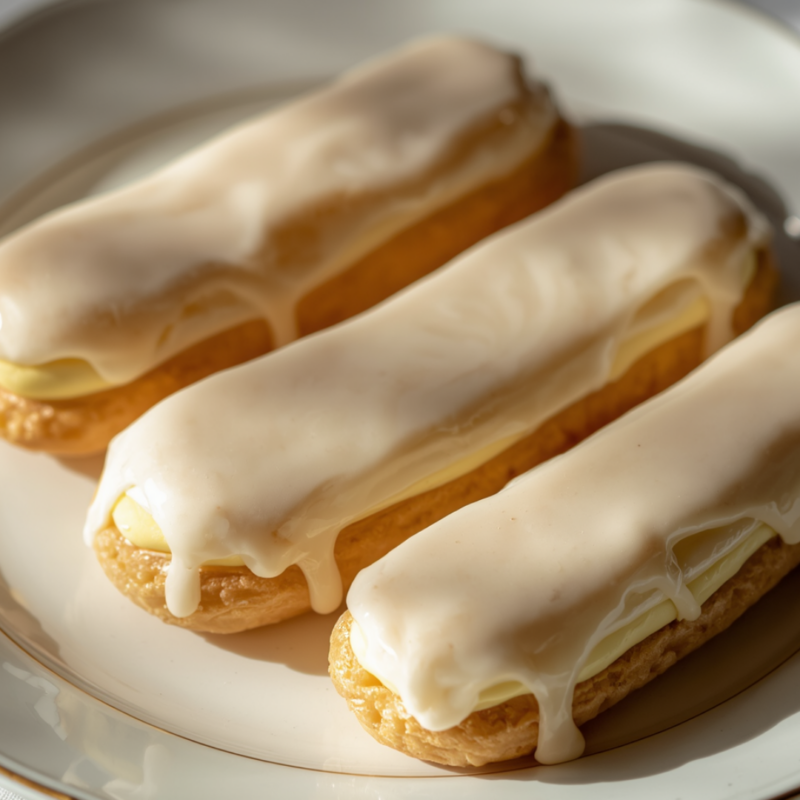 Eclairs à la vanilles à décorer