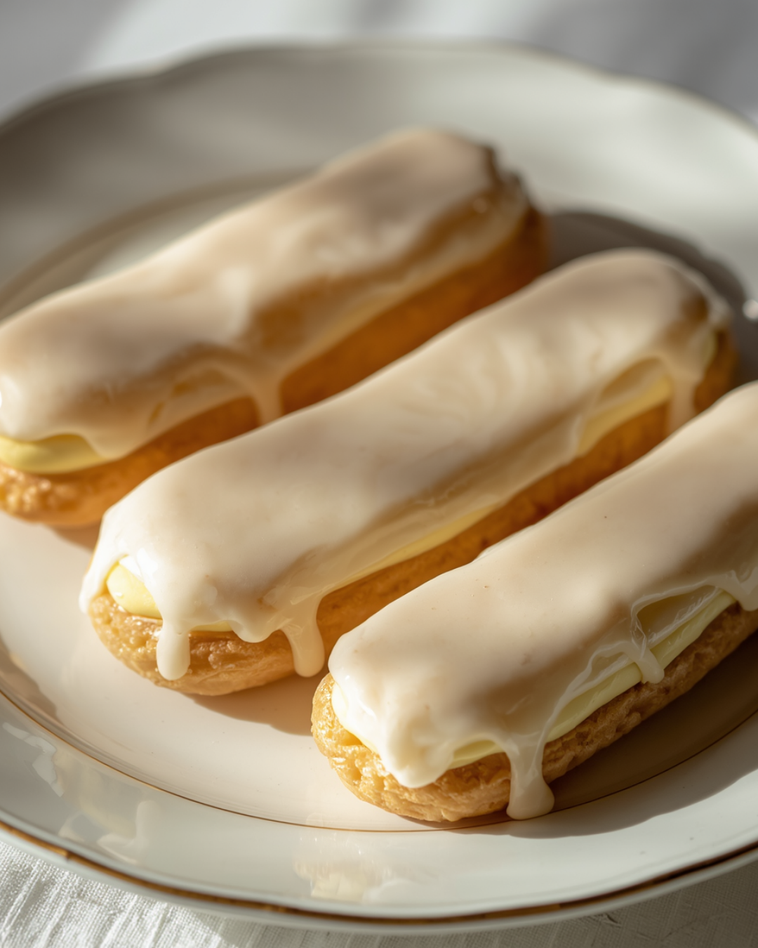 Eclairs à la vanilles à décorer