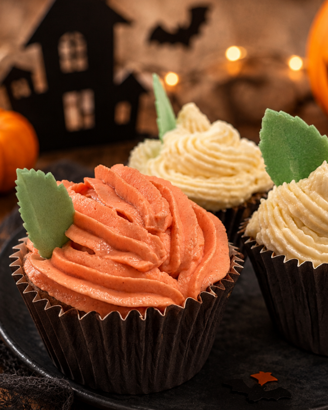 Cupcakes déco P'tits monstres d'Halloween en deux recettes 100% maison
