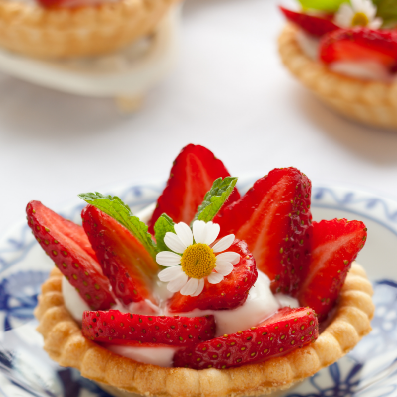 Ma première Tartelette aux fraises 100% maison & Sorbet fraise