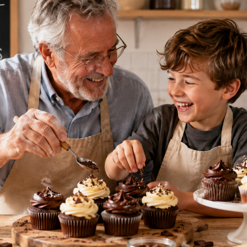 Spécial Fête des grands-pères - Cupcakes Déco - Tout chocolat