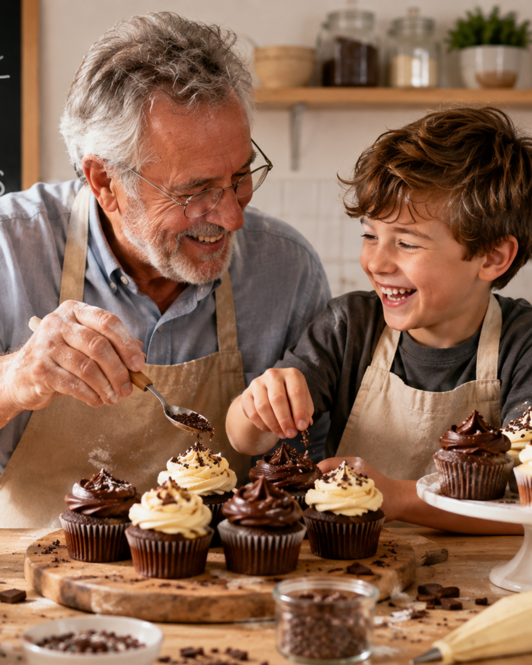 Spécial Fête des grands-pères - Cupcakes Déco - Tout chocolat